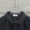 YSL Saint Laurent Short-Sleeve Polo 2025 Spring/Summer New Arrival Minimalist Letter Embroidery Beaded Fabric Unisex Polo Collar