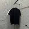 YSL Saint Laurent Short-Sleeve Polo 2025 Spring/Summer New Arrival Minimalist Letter Embroidery Beaded Fabric Unisex Polo Collar