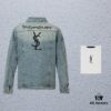 Saint Laurent YSL Rhinestone Embellished Denim Jacket (Top-tier Version, Distinguished from Standard Stock)