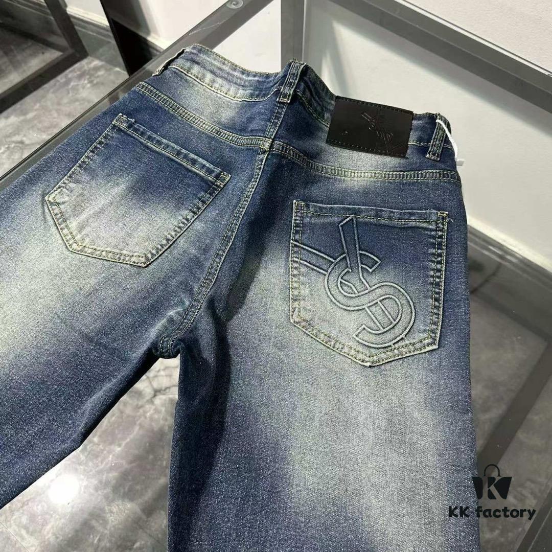 6931a359ccd8ab3d7af97929 SAINT LAURENT SLP New Arrival High-End Denim Jeans - Premium Soft High-Cotton Washed Fabric, Luxury Design, Autumn Bestseller
