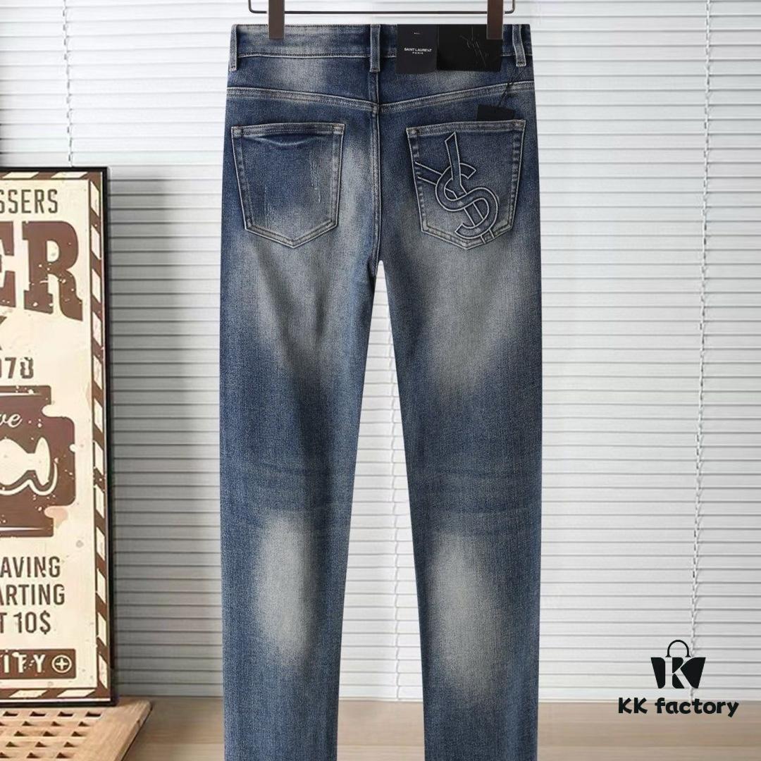 6931a35accd8ab3d7af9792e SAINT LAURENT SLP New Arrival High-End Denim Jeans - Premium Soft High-Cotton Washed Fabric, Luxury Design, Autumn Bestseller