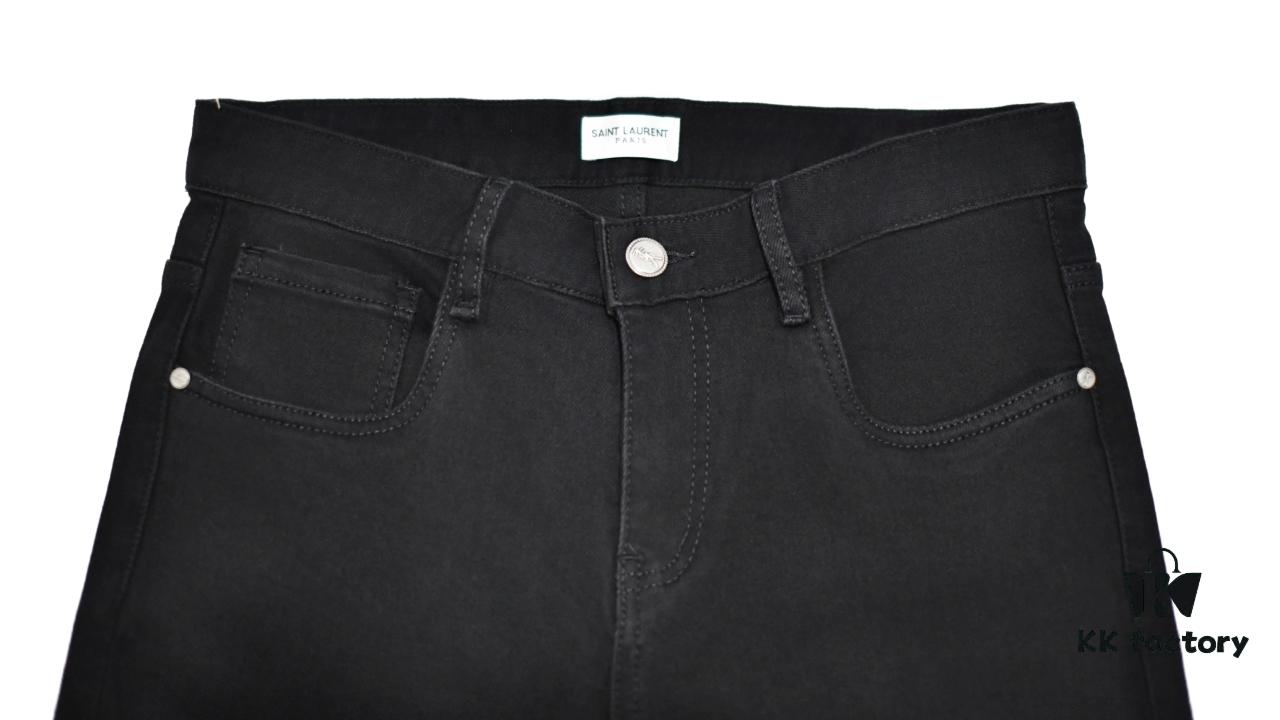 6931a35accd8ab3d7af97933 YSL Saint Laurent Rhinestone Premium Craftsmanship Jeans