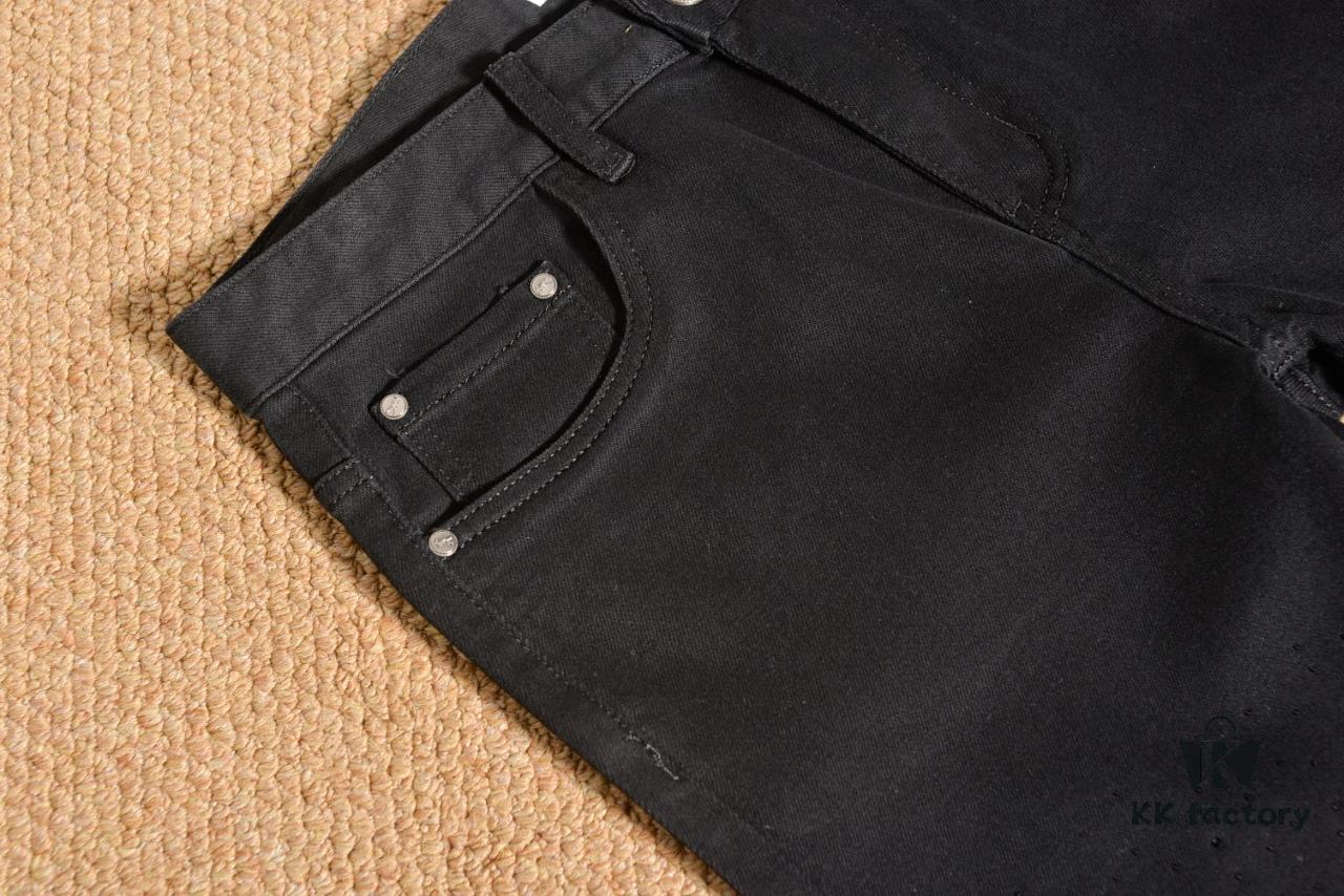 6931a35accd8ab3d7af9793c YSL Saint Laurent Rhinestone Premium Craftsmanship Jeans