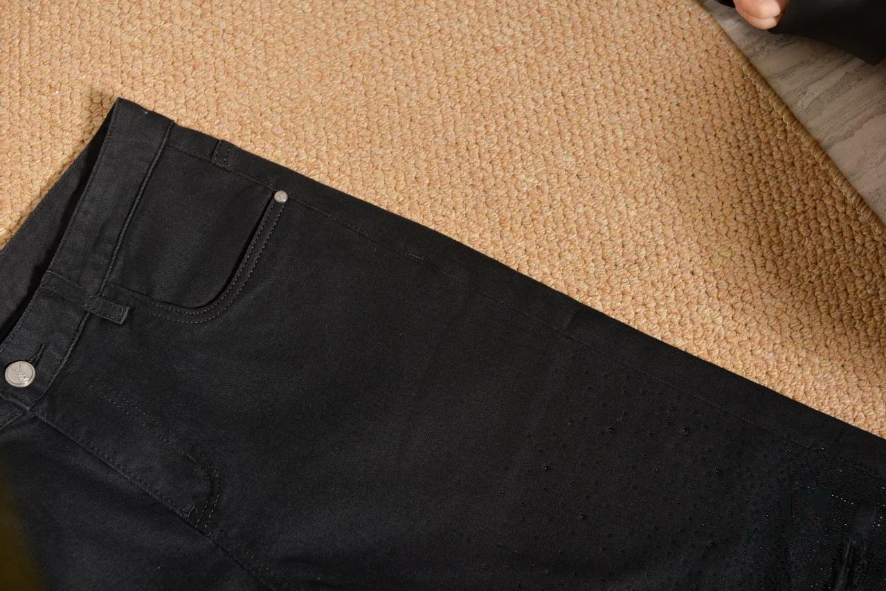 6931a35accd8ab3d7af9793d YSL Saint Laurent Rhinestone Premium Craftsmanship Jeans