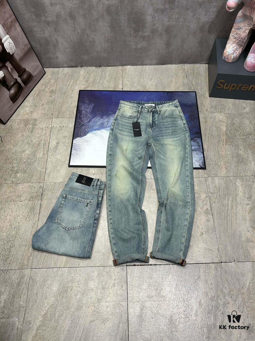 6931a35bccd8ab3d7af97941 YSL Saint Laurent Jeans New Arrival Slim Straight Leg Premium Quality 1:1 Replica European Imported Fabric Stretchy Comfortable Soft and Skin-Friendly