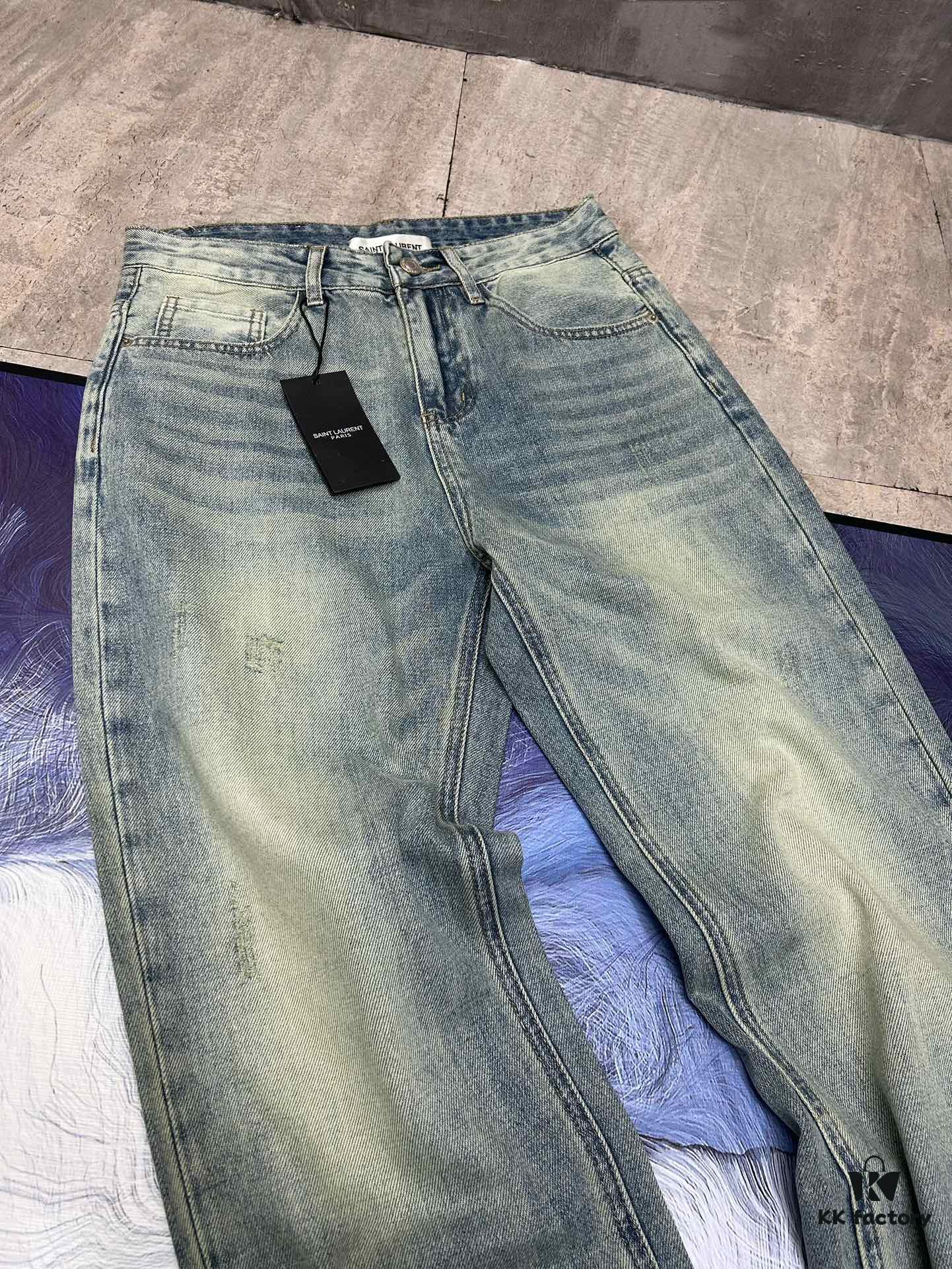 6931a35bccd8ab3d7af97943 YSL Saint Laurent Jeans New Arrival Slim Straight Leg Premium Quality 1:1 Replica European Imported Fabric Stretchy Comfortable Soft and Skin-Friendly