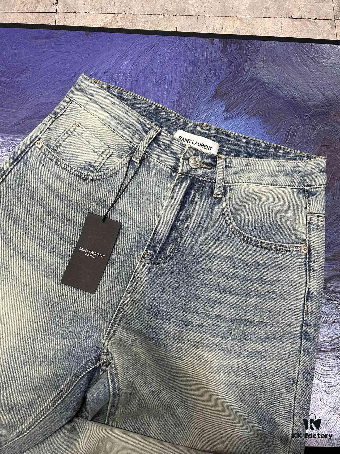 6931a35bccd8ab3d7af97946 YSL Saint Laurent Jeans New Arrival Slim Straight Leg Premium Quality 1:1 Replica European Imported Fabric Stretchy Comfortable Soft and Skin-Friendly