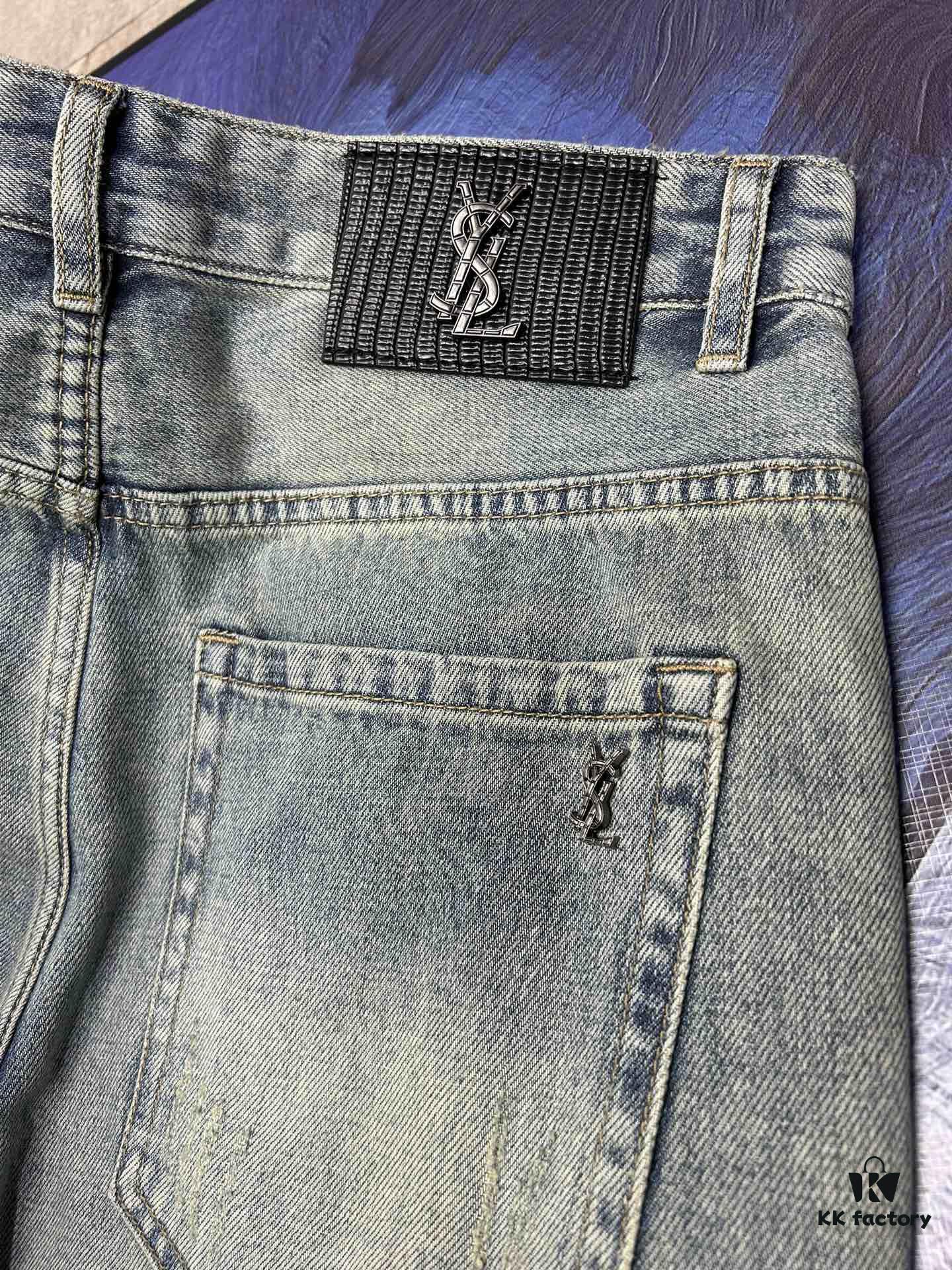 6931a35bccd8ab3d7af97948 YSL Saint Laurent Jeans New Arrival Slim Straight Leg Premium Quality 1:1 Replica European Imported Fabric Stretchy Comfortable Soft and Skin-Friendly