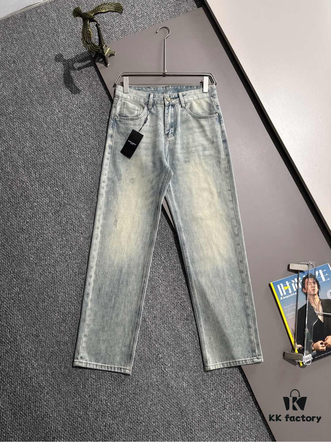 6931a35bccd8ab3d7af9794b Saint Laurent 2025 All-Season Slim-Fit Denim Jeans, Made from Imported Japanese Plain-Woven Cotton Denim, Fully Labeled, Elegant and Minimalist, Soft and Comfortable with Versatile Styling – A Must-Have for Luxury Casual and Daily Wear