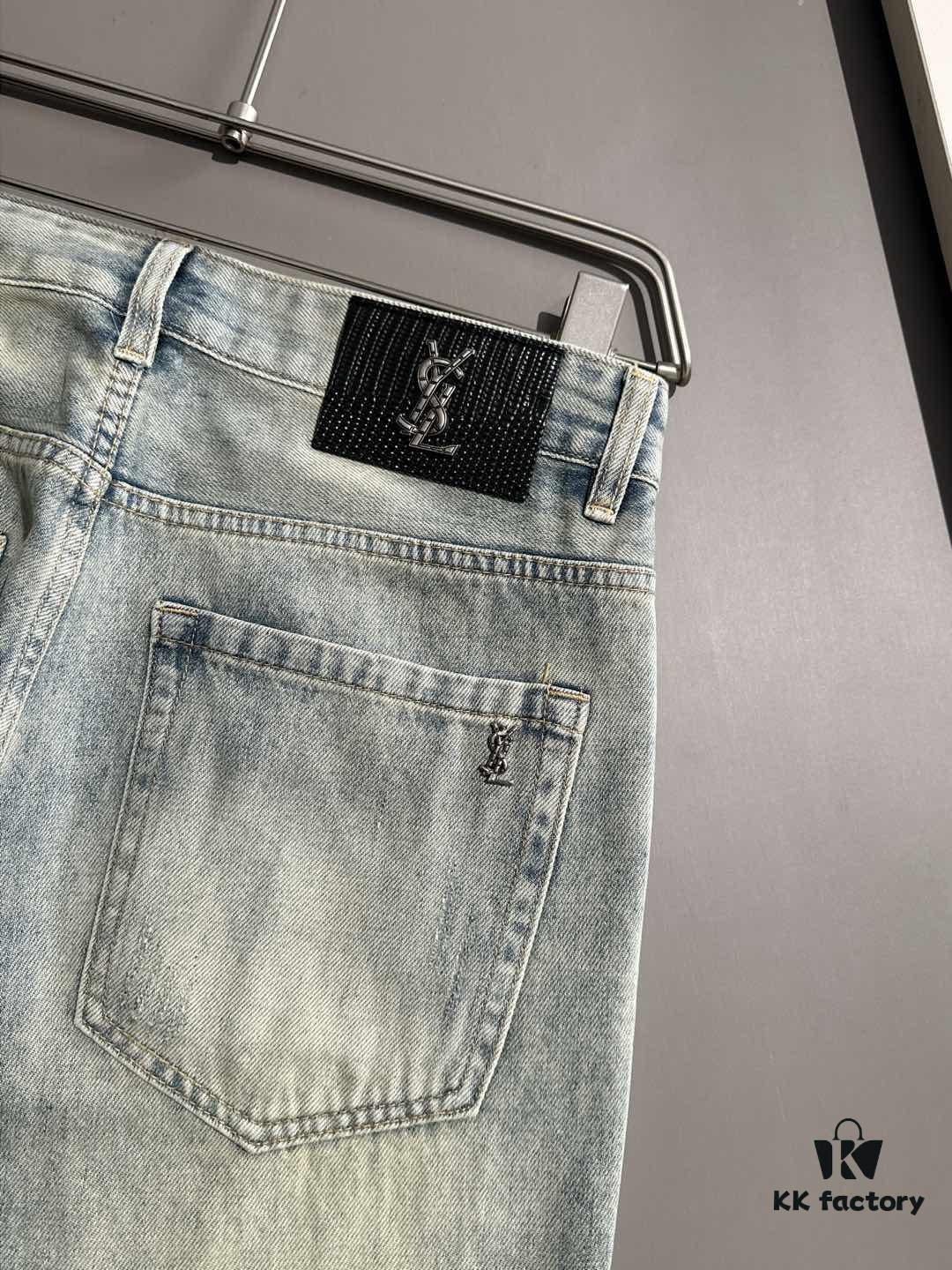 6931a35bccd8ab3d7af97950 Saint Laurent 2025 All-Season Slim-Fit Denim Jeans, Made from Imported Japanese Plain-Woven Cotton Denim, Fully Labeled, Elegant and Minimalist, Soft and Comfortable with Versatile Styling – A Must-Have for Luxury Casual and Daily Wear