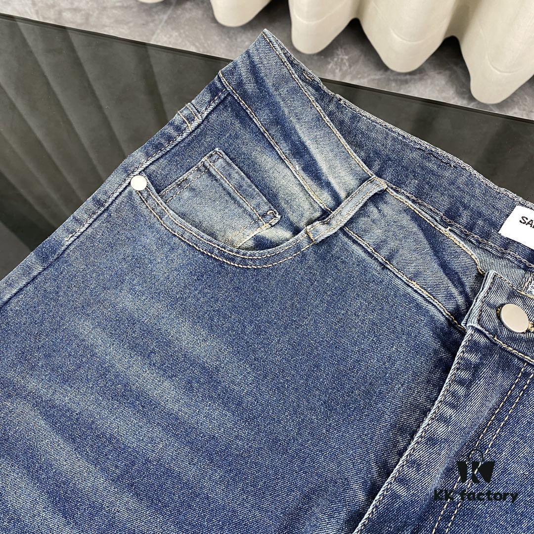 6931a35cccd8ab3d7af9795c Best-Selling SAINT LAURENT SLP Classic Slim-Fit Jeans with Embroidered Pockets
