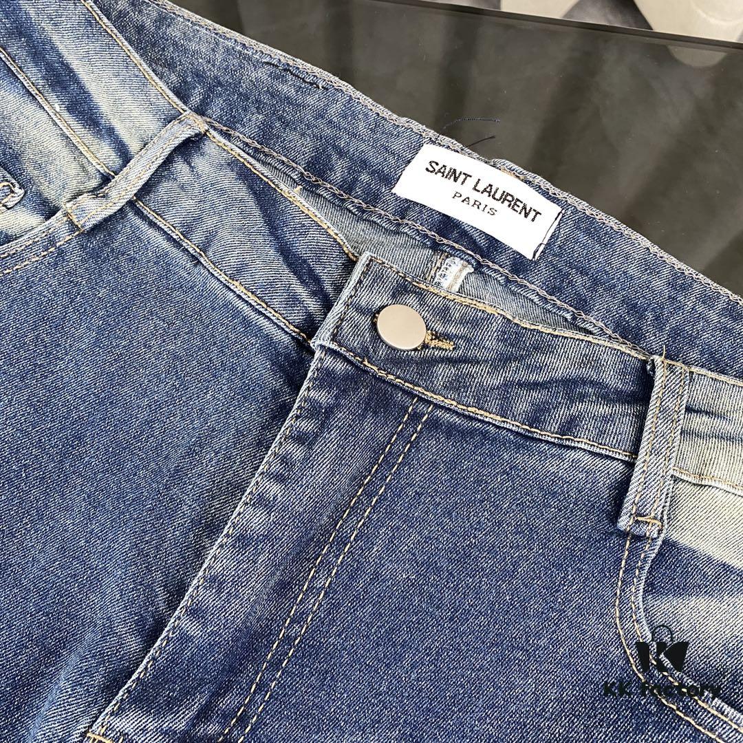 6931a35cccd8ab3d7af9795d Best-Selling SAINT LAURENT SLP Classic Slim-Fit Jeans with Embroidered Pockets
