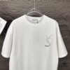 6931a35cccd8ab3d7af97962 YSL Saint Laurent 2025 New Rhinestone Letter Logo Couple Short Sleeve T-Shirt