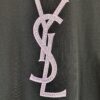 YSL Embellished Letter Cotton Short-Sleeve T-Shirt