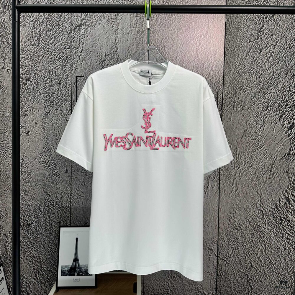 6931a35dccd8ab3d7af97972 2025 Spring and Summer New Short Sleeve T-Shirt, Heavyweight Pure Cotton with Letter Embroidery