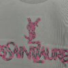 2025 Spring and Summer New Short Sleeve T-Shirt, Heavyweight Pure Cotton with Letter Embroidery