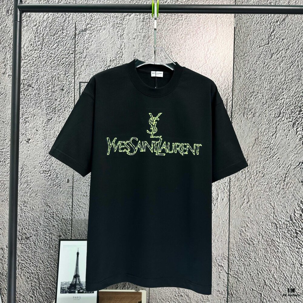 6931a35eccd8ab3d7af9797d 2025 Spring and Summer New Short Sleeve T-Shirt, Heavyweight Pure Cotton with Letter Embroidery