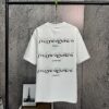 2025 Spring and Summer New Arrival Short Sleeve T-Shirt, Heavyweight Pure Cotton with Special Embroidery and 3D Print