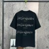 2025 Spring and Summer New Short Sleeve T-Shirt, Heavyweight Pure Cotton with Special Embroidery and 3D Print