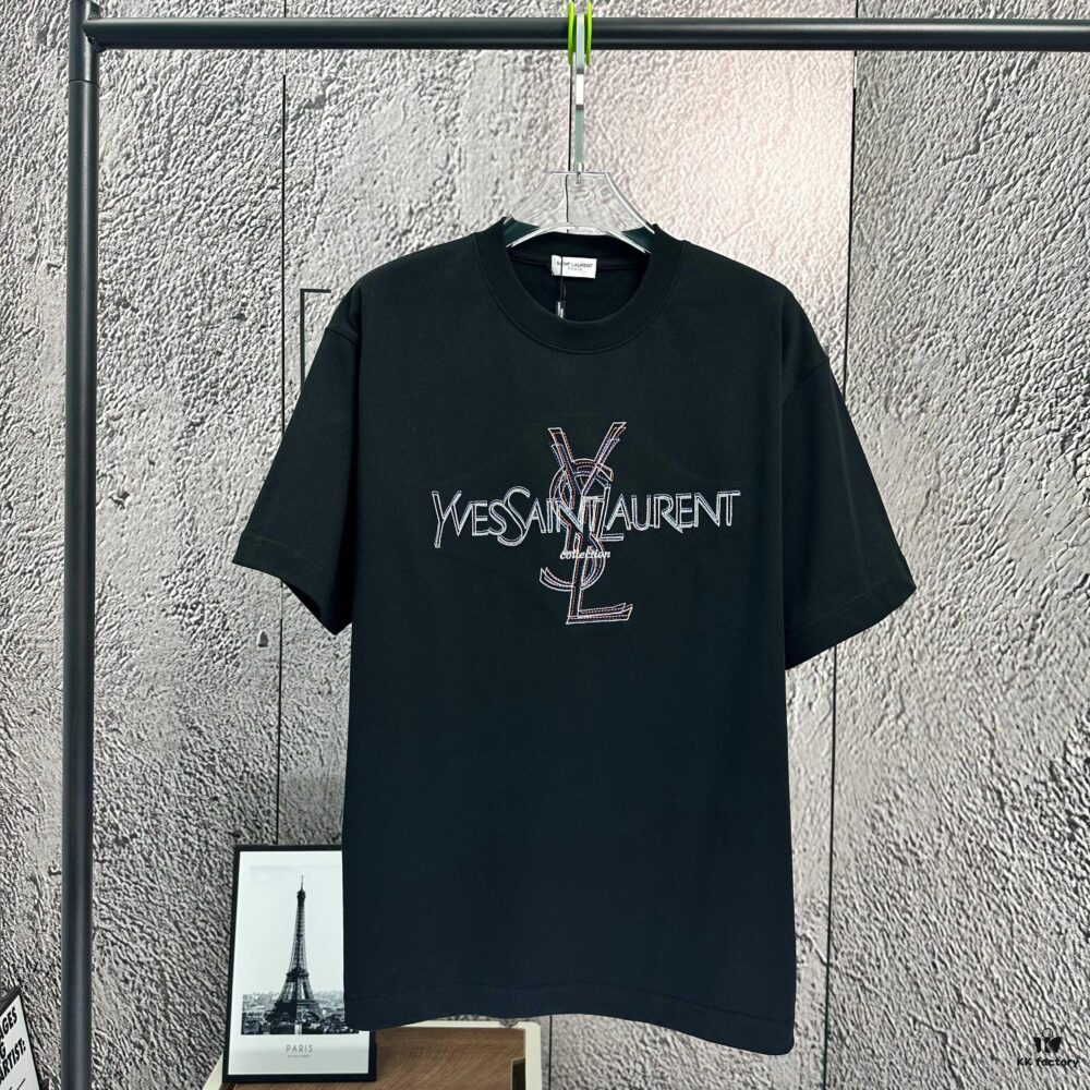 6931a360ccd8ab3d7af97995 2025 Spring and Summer New Short Sleeve T-Shirt, Heavyweight Pure Cotton with Special Embroidered Letters