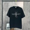 2025 Spring and Summer New Short Sleeve T-Shirt, Heavyweight Pure Cotton with Special Embroidered Letters