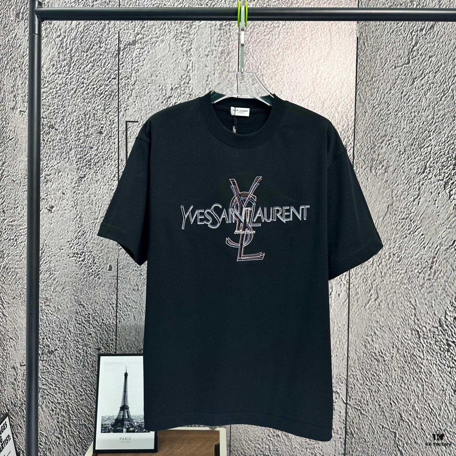 2025 Spring and Summer New Short Sleeve T-Shirt, Heavyweight Pure Cotton with Special Embroidered Letters