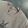2025 Spring Summer New Short Sleeve T-Shirt, Heavyweight Pure Cotton with Special Embroidered Letters