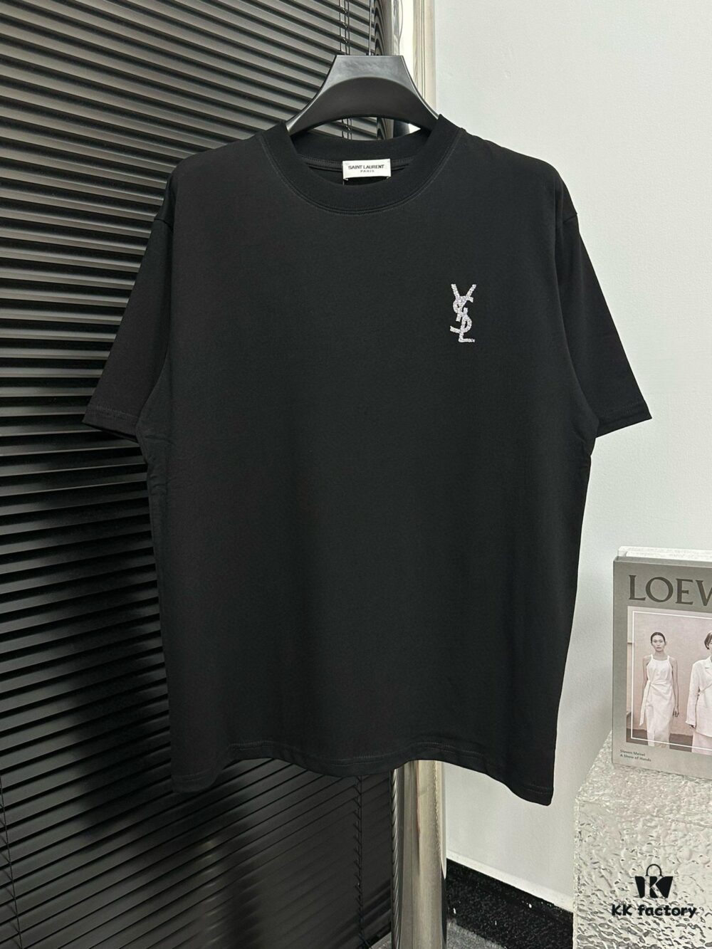 6931a360ccd8ab3d7af9799f YSL Saint Laurent 25SS Classic Logo Short Sleeve T-Shirt