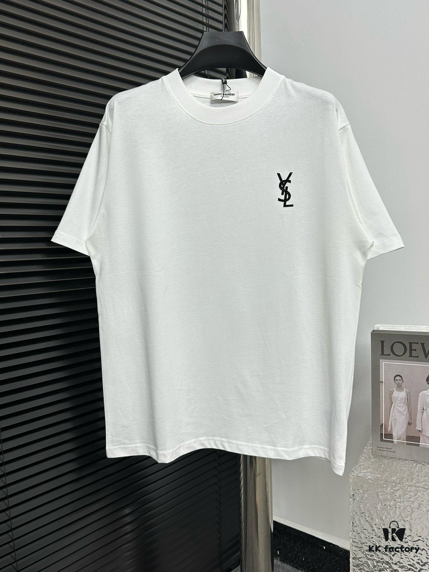 6931a361ccd8ab3d7af979a9 YSL Saint Laurent 25SS Classic Logo Short Sleeve T-Shirt