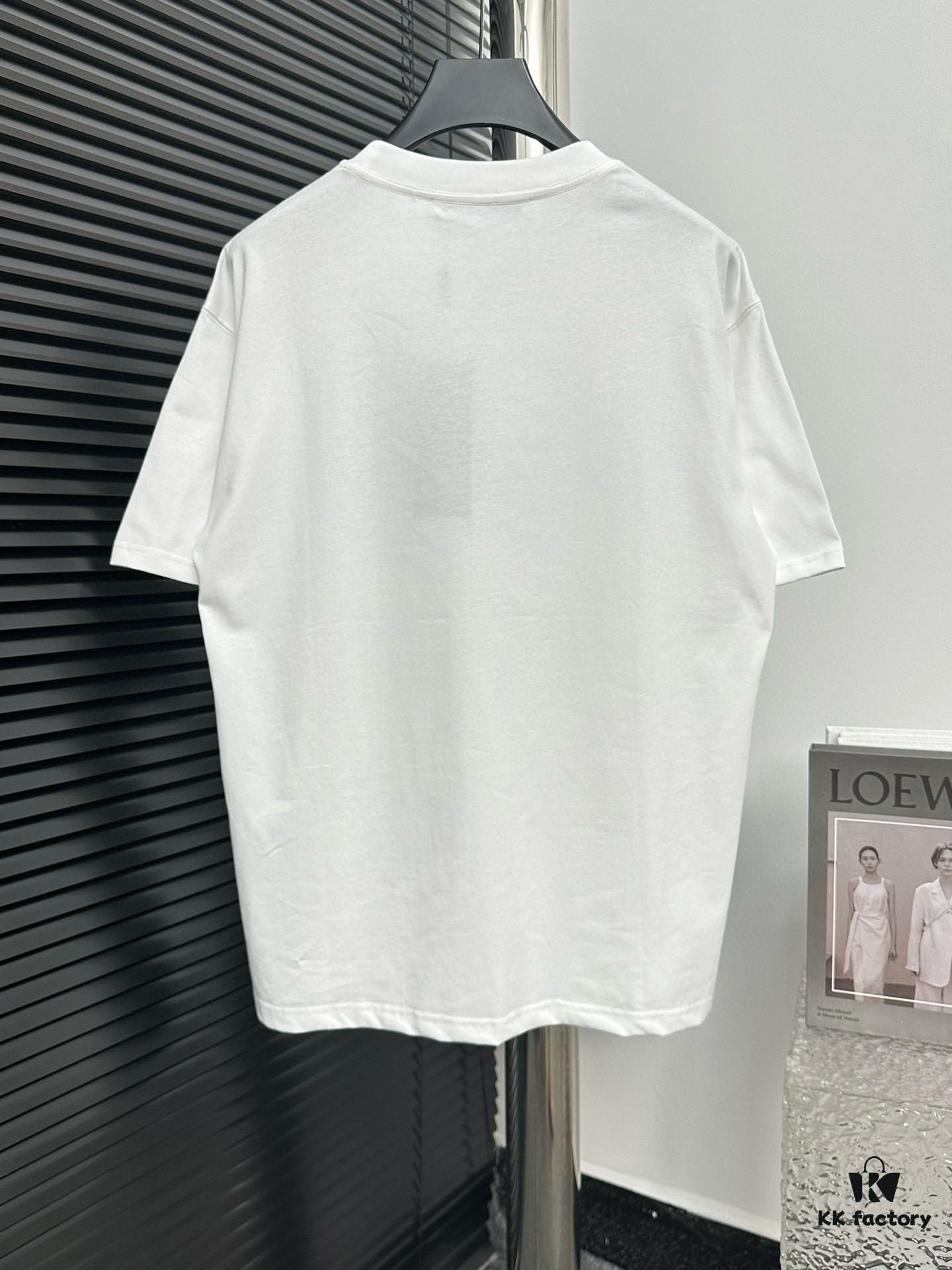 6931a361ccd8ab3d7af979b4 YSL Saint Laurent 25SS Rhinestone Short-Sleeve T-Shirt