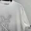 6931a362ccd8ab3d7af979b7 YSL Saint Laurent 25SS Rhinestone Short-Sleeve T-Shirt