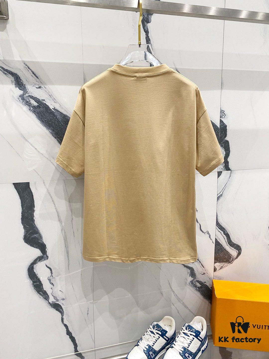 6931a363ccd8ab3d7af979cb YSL Saint Laurent 260g Cotton Crew Neck Short Sleeve T-Shirt, Classic Minimalist Design with Embroidered Logo, Fashionable and Versatile