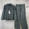 6931a364ccd8ab3d7af979e5 Chrome Hearts CH Full Print Jacquard Flared Denim Jeans