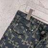 6931a364ccd8ab3d7af979e9 Chrome Hearts CH Full Print Jacquard Flared Denim Jeans