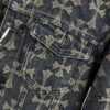 6931a366ccd8ab3d7af97a0b Chrome Hearts CH Full Print Jacquard Denim Jacket Coat