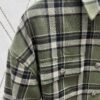 Chrome Hearts 2025 Spring/Summer New Cross Sanskrit Print Plaid Shirt Jacket with Quilted Lining, Unisex Style