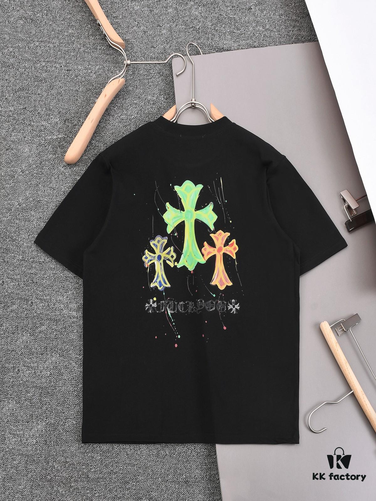 6931a36dccd8ab3d7af97a88 New Arrival 25S Chrome Hearts Digital Print T-Shirt, Premium Washed Cotton Fabric, Unisex Loose Fit Fashion Streetwear