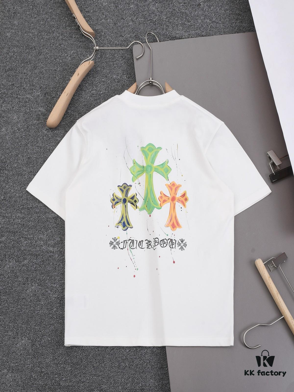 6931a36dccd8ab3d7af97a91 New Arrival 25S Chrome Hearts Digital Print T-Shirt, Pre-washed Cotton Fabric, Unisex Loose Fit, Soft and Comfortable