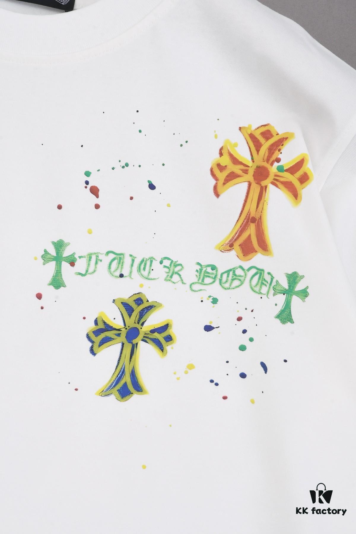 6931a36dccd8ab3d7af97a94 New Arrival 25S Chrome Hearts Digital Print T-Shirt, Pre-washed Cotton Fabric, Unisex Loose Fit, Soft and Comfortable