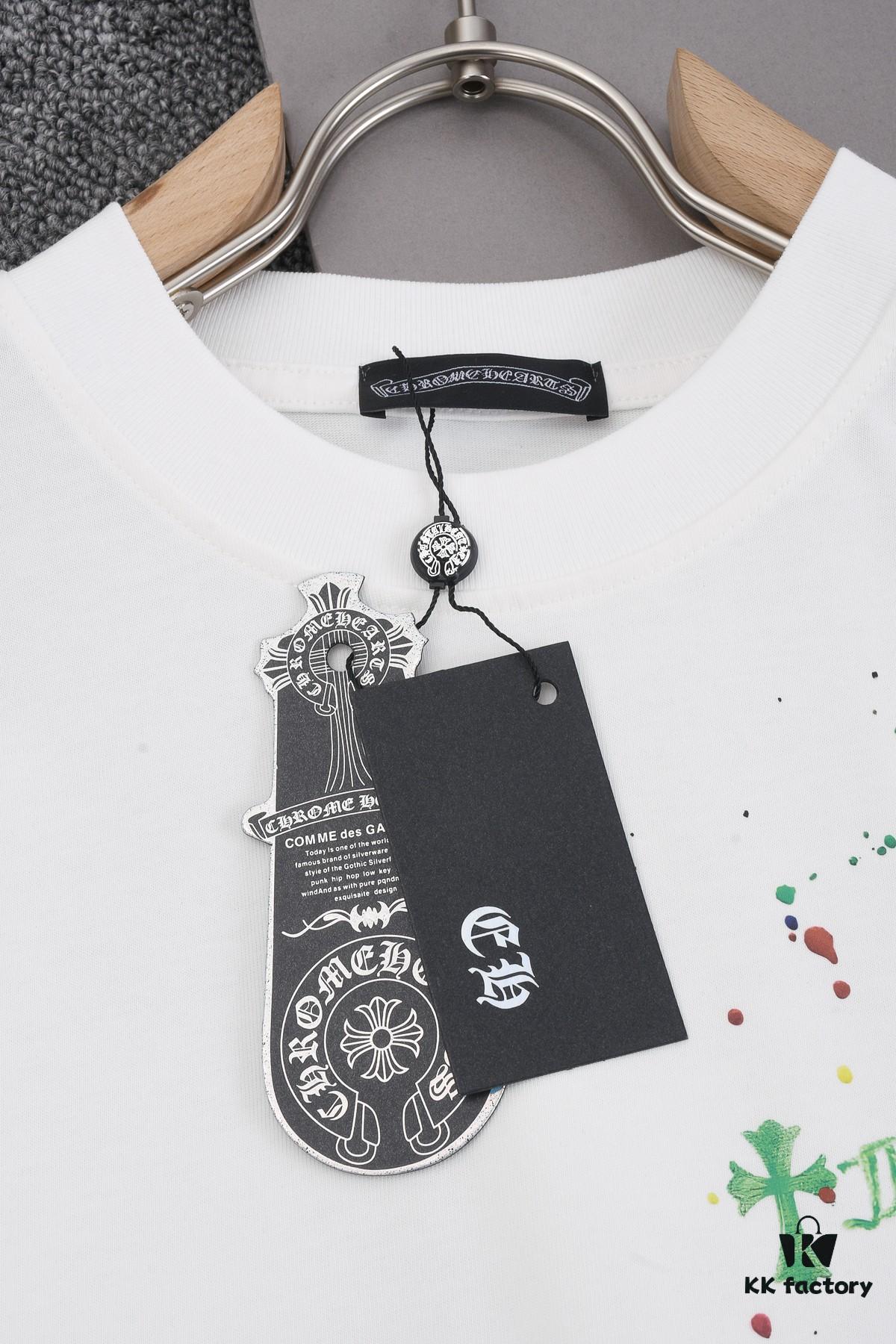 6931a36dccd8ab3d7af97a96 New Arrival 25S Chrome Hearts Digital Print T-Shirt, Pre-washed Cotton Fabric, Unisex Loose Fit, Soft and Comfortable