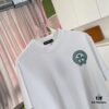 6931a370ccd8ab3d7af97ad1 CH Crochet 2025 Summer New Arrival Buddhist Scripture Cross and Horseshoe Print Short Sleeve T-Shirt Custom 300g Fabric Unisex