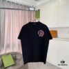 6931a372ccd8ab3d7af97aef chクロ 2025 Summer New Arrival Buddhist Mantra Cross Horseshoe Print Short Sleeve T-Shirt Custom 300g Fabric Unisex
