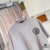 6931a373ccd8ab3d7af97afd CH Crochet 2025 Summer New Arrival Buddhist Scripture Cross Hoof Print Short Sleeve T-Shirt Custom 300g Fabric Unisex