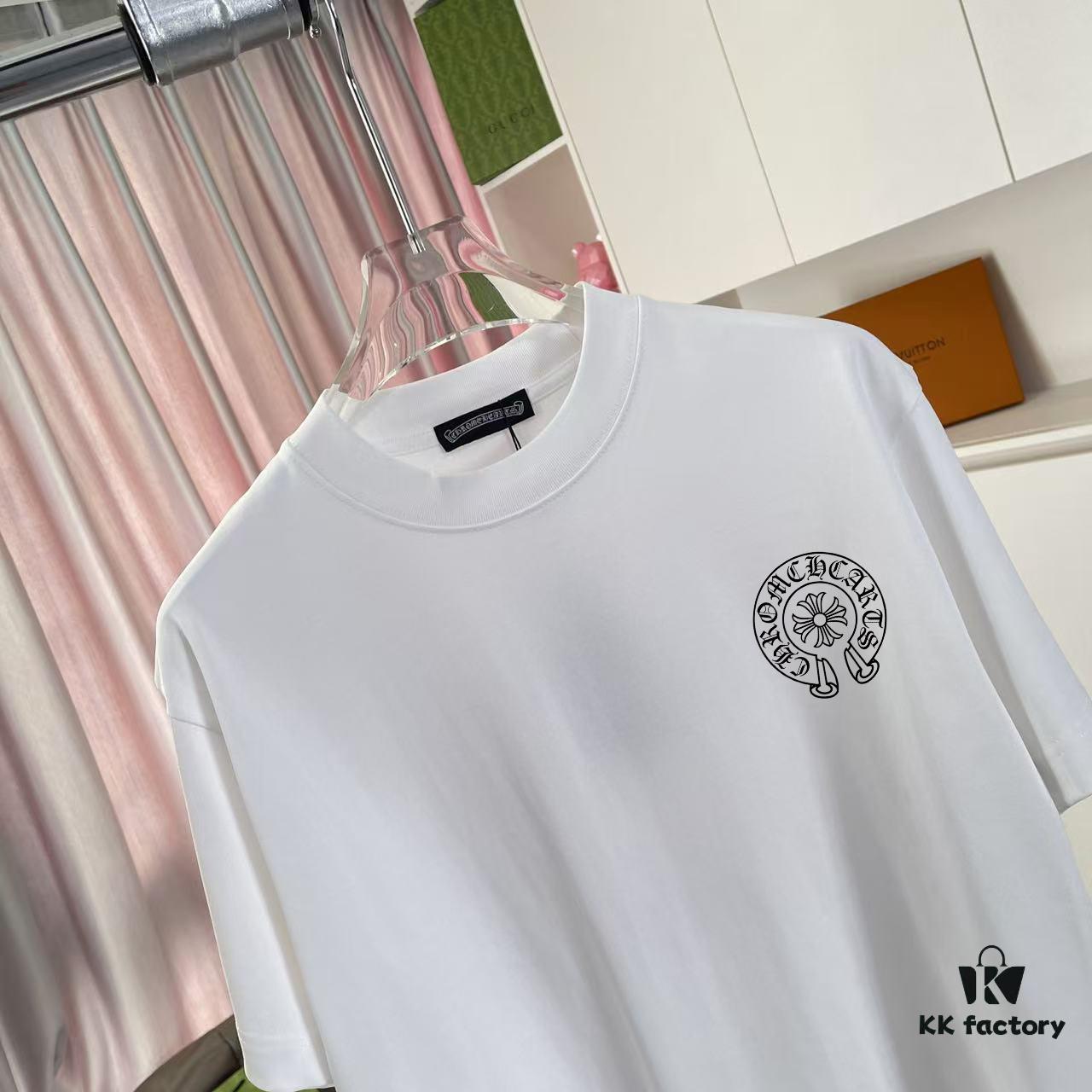 6931a374ccd8ab3d7af97b05 Ch Kro *2025 Summer New Arrival Buddhist Mantra Cross Horseshoe Print Short Sleeve T-Shirt Custom 300g Fabric Unisex