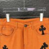 6931a379ccd8ab3d7af97b58 Chrome Hearts 2025 New Limited Edition Bull Denim Pants with Cross Patch, Flared Washed Jeans