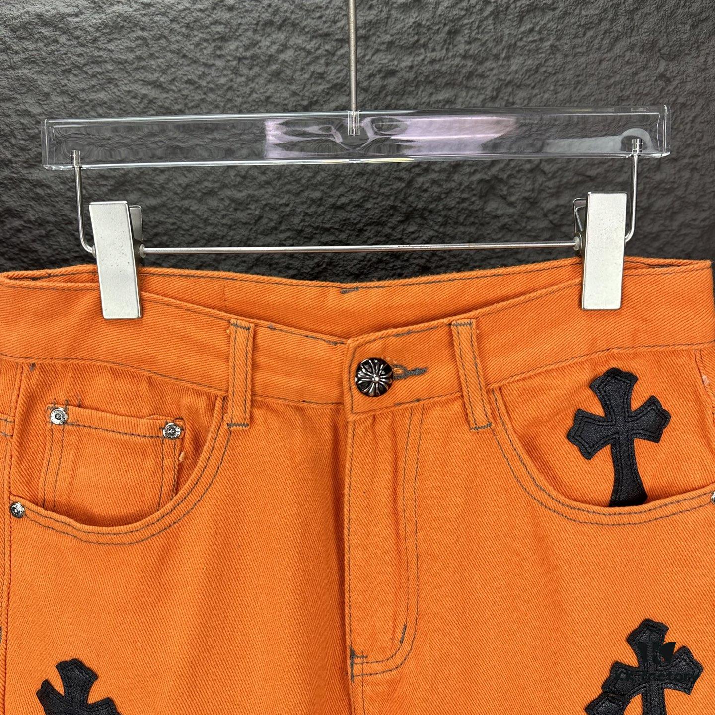 6931a379ccd8ab3d7af97b58 Chrome Hearts 2025 New Limited Edition Bull Denim Pants with Cross Patch, Flared Washed Jeans