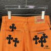 6931a37accd8ab3d7af97b60 Chrome Hearts 2025 New Limited Edition Bull Denim Pants with Cross Patch, Flared Washed Jeans