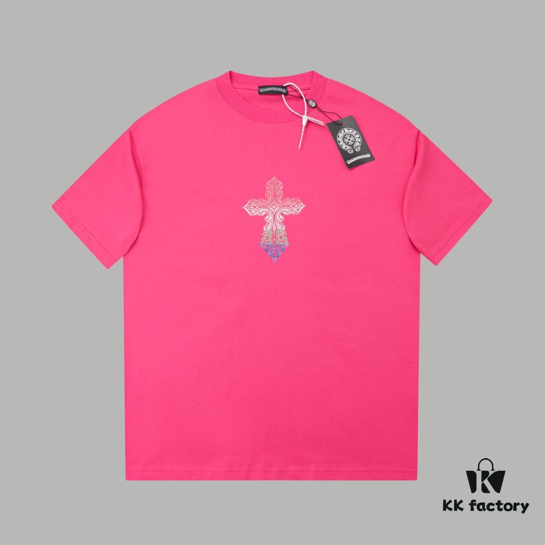 6931a37accd8ab3d7af97b6b Ch*ome Hearte CH 25SS Spring Collection New Arrival Silicone Print Rhinestone Short Sleeve T-Shirt