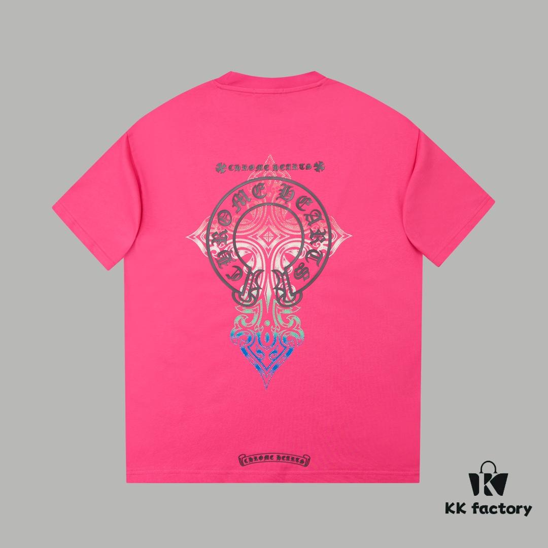6931a37accd8ab3d7af97b6c Ch*ome Hearte CH 25SS Spring Collection New Arrival Silicone Print Rhinestone Short Sleeve T-Shirt