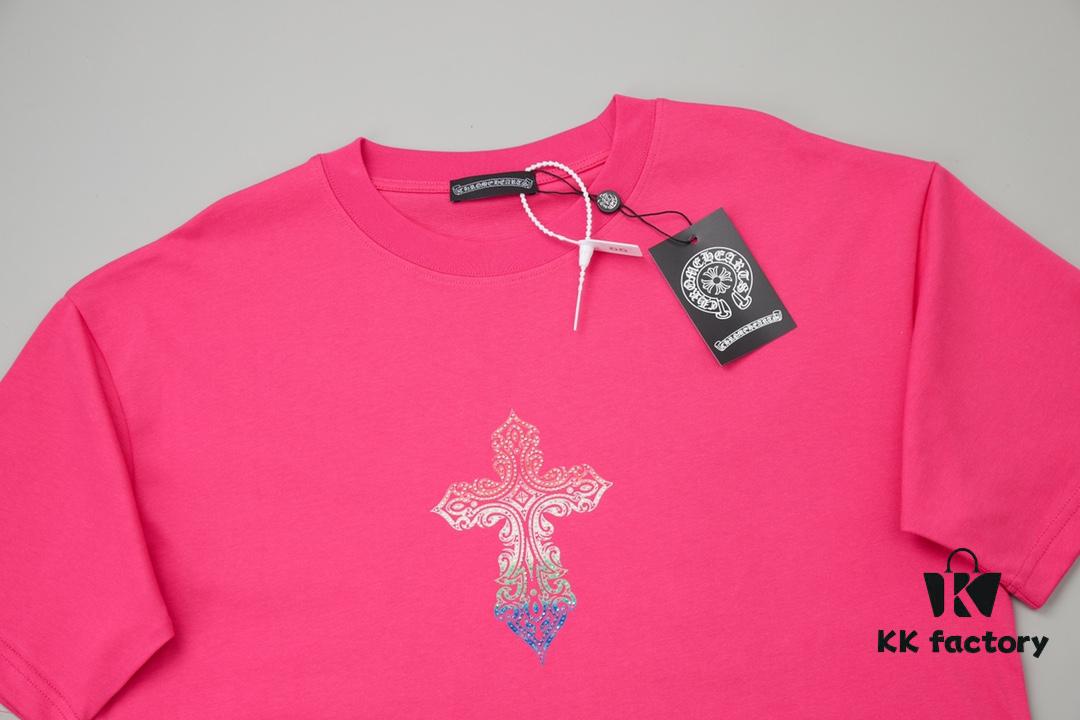 6931a37bccd8ab3d7af97b6d Ch*ome Hearte CH 25SS Spring Collection New Arrival Silicone Print Rhinestone Short Sleeve T-Shirt
